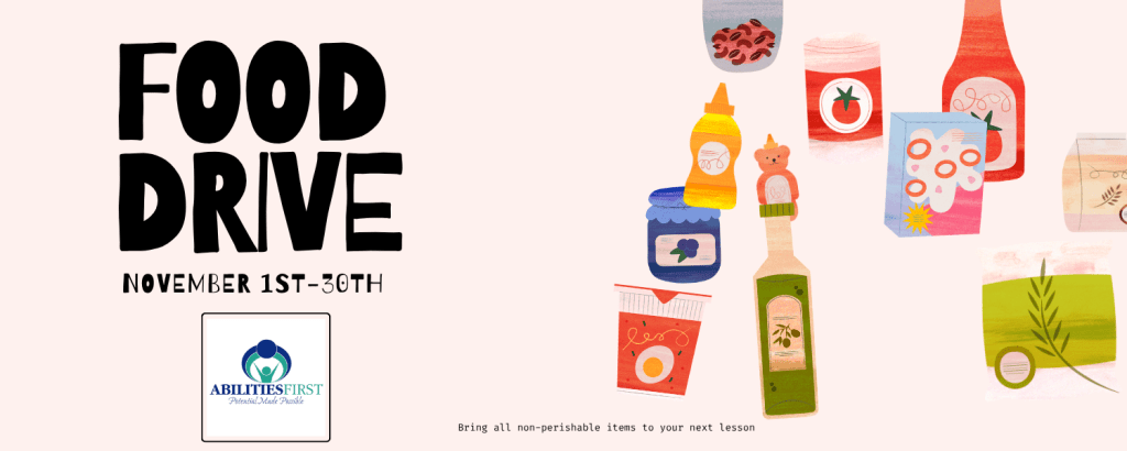 Food Drive for Abilities First - November 1st to November 30th